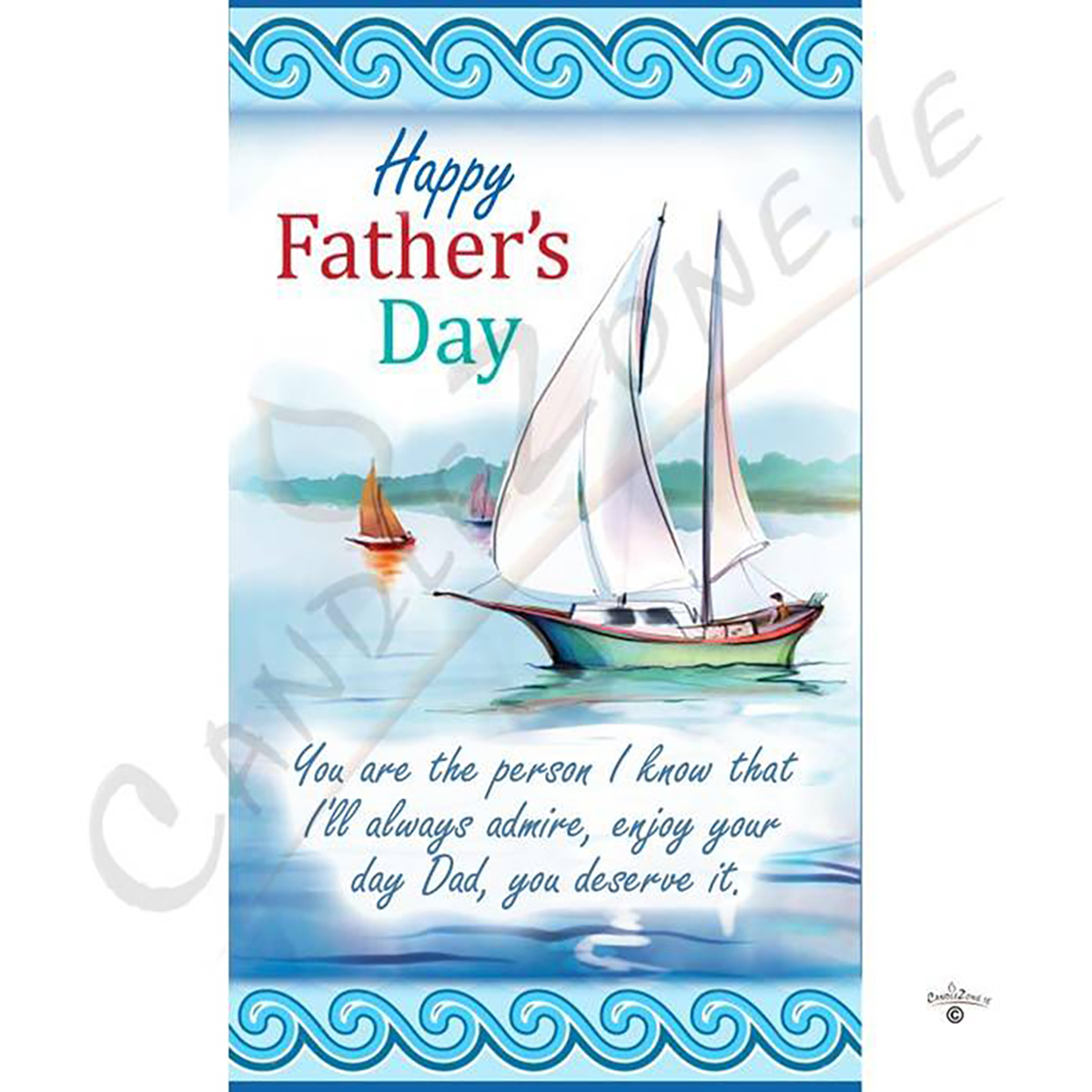 Customised Fathers Day Gift Candle - Sailing Dad