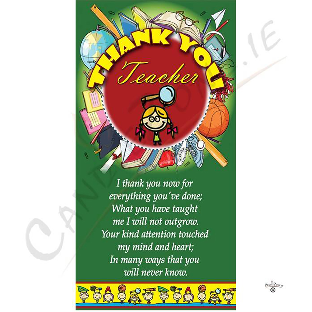 Customised Thank You Teacher Candle Gift - World of Learning