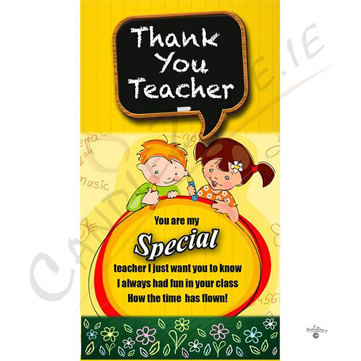 Customised Thank You Teacher Candle Gift - Special