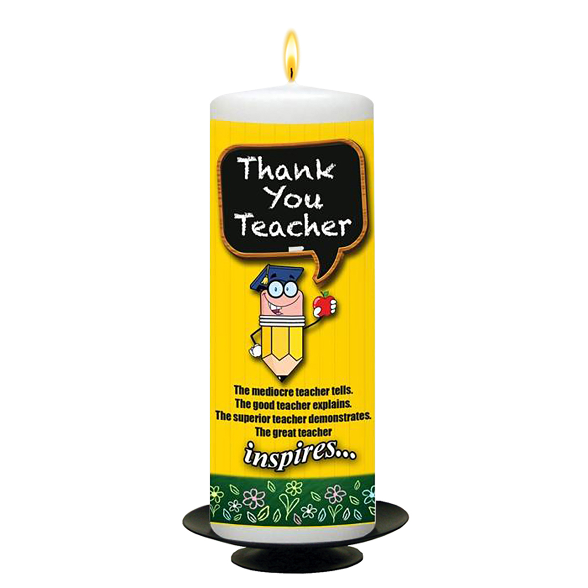 Customised Thank You Teacher Candle Gift - Inspires