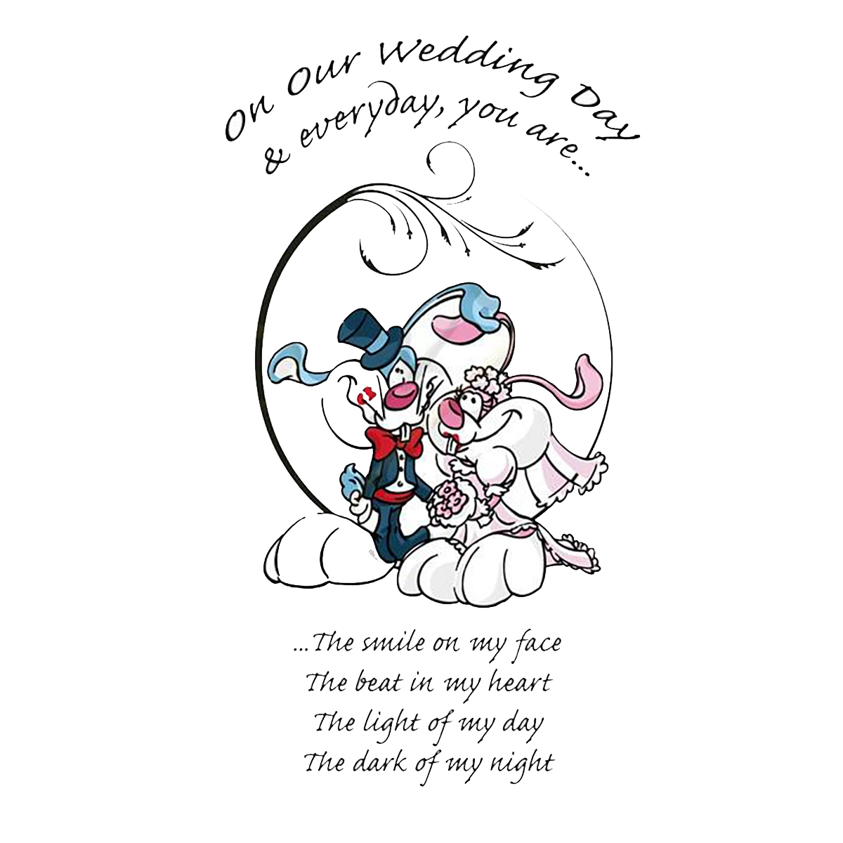 Customised Wedding Candles - Bunny Love
