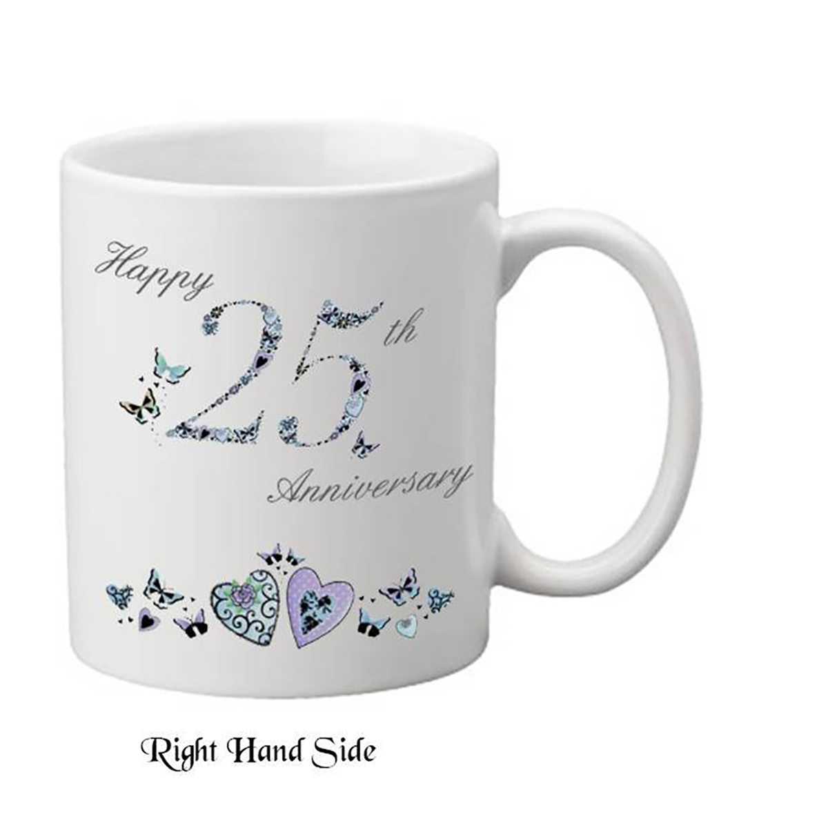 Customised Wedding Annversary Mug - 25th Anniversary