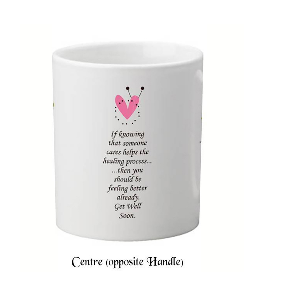 Customised Get Well Soon Mug Gift - Cat with Temperature