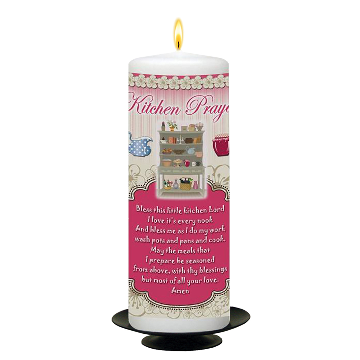 Customised New Home Candle Gift - Kitchen Prayer