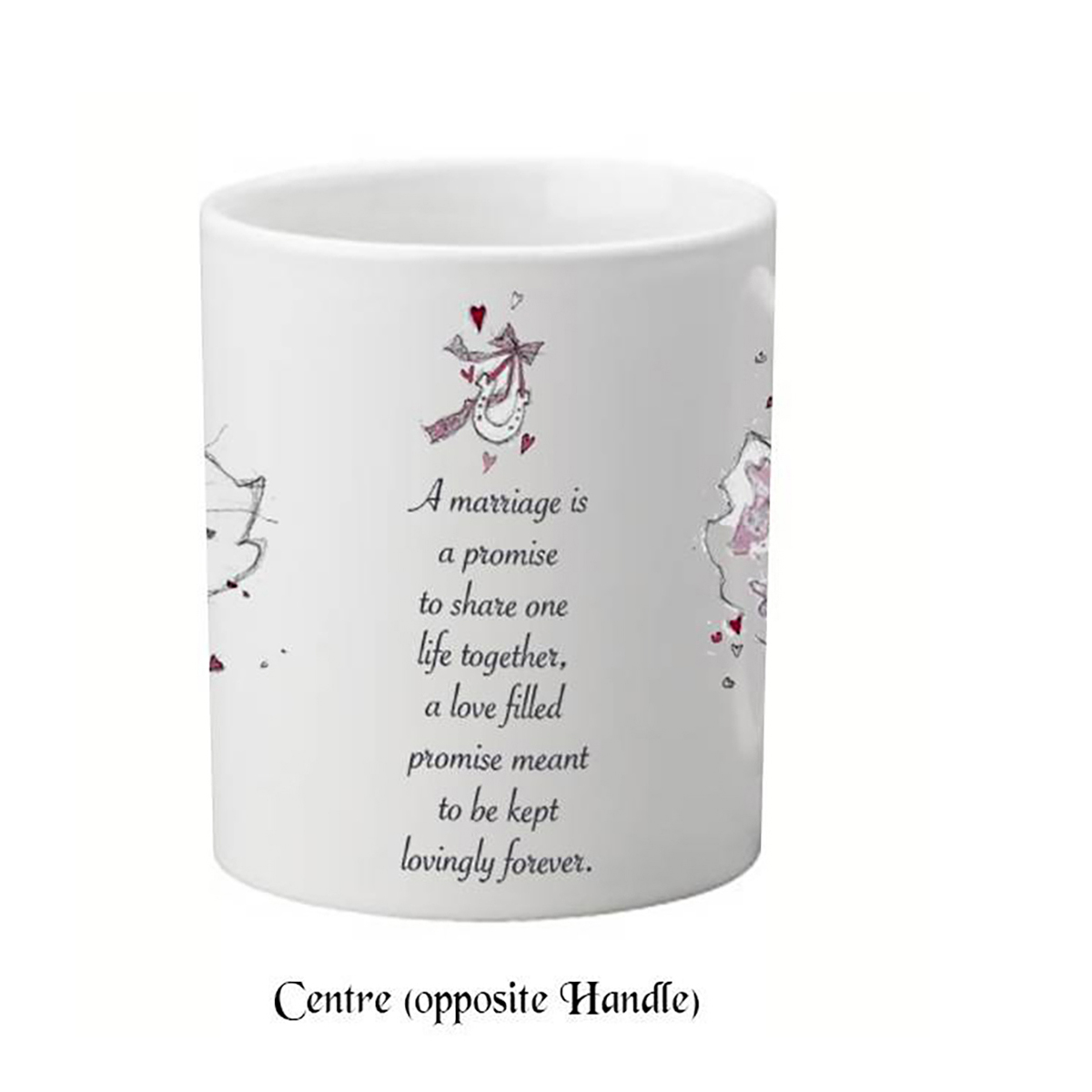 Customised Mug Gift - Mr & Mrs Over the Threshold Mugs (Set of Two)