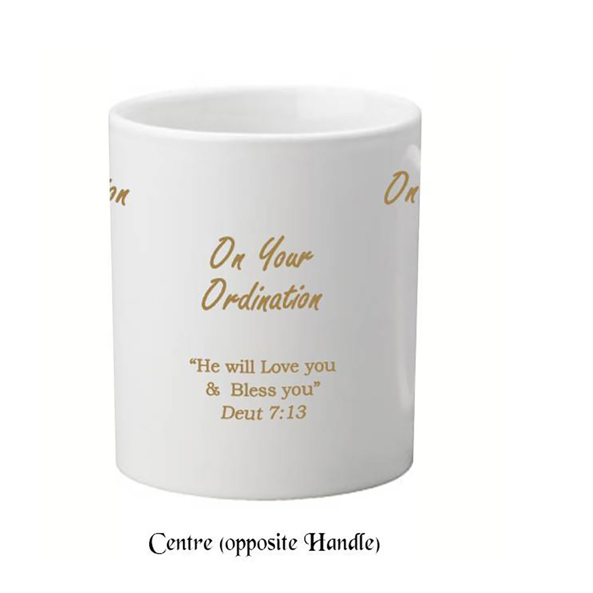Customised Mug Gift - Cross & Dove Ordination Customised Mug