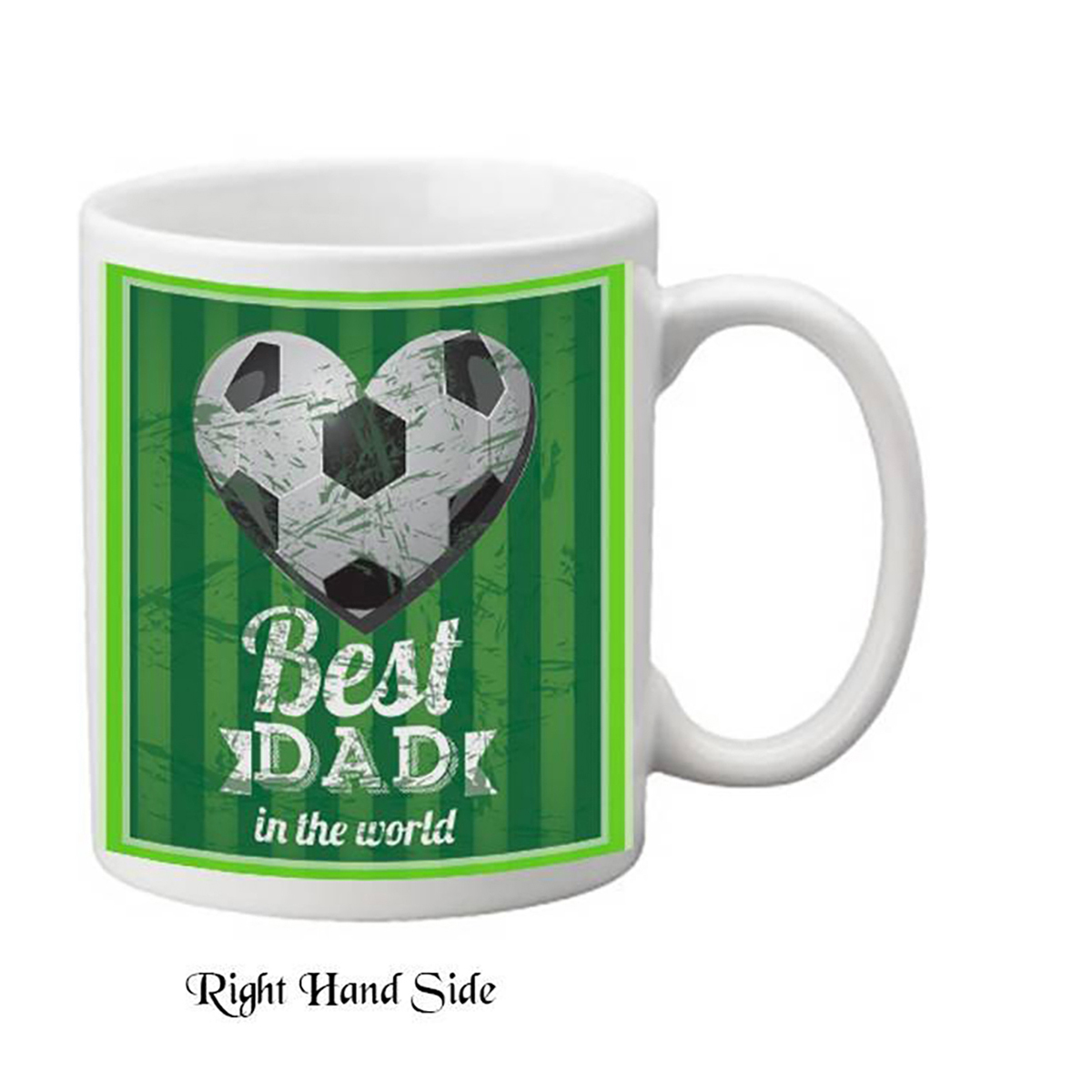 Customised Slate & Mug Gift - Football Heart Badge