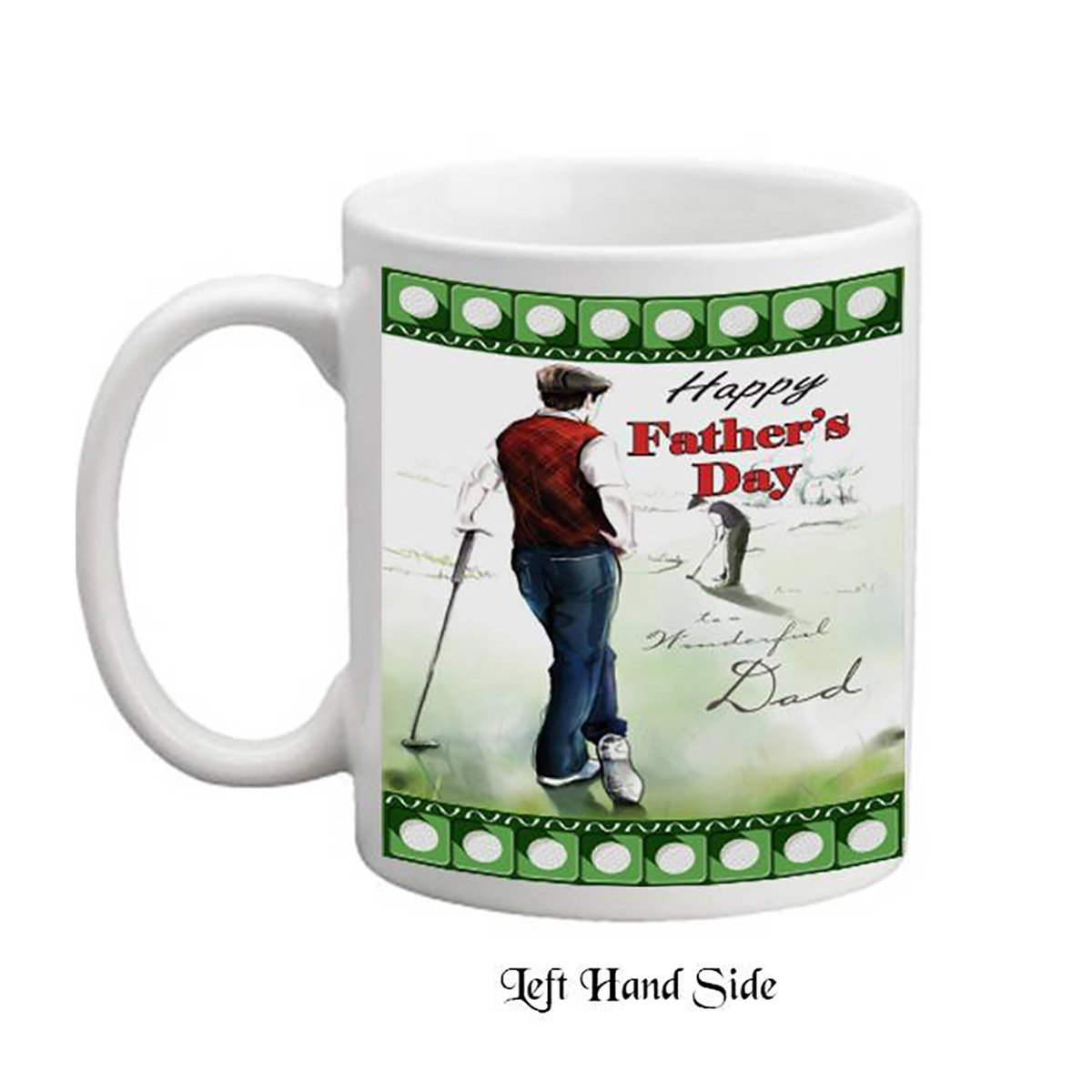 Customised Slate & Mug Gift - Golfing Dad Mug & Slate Gifts