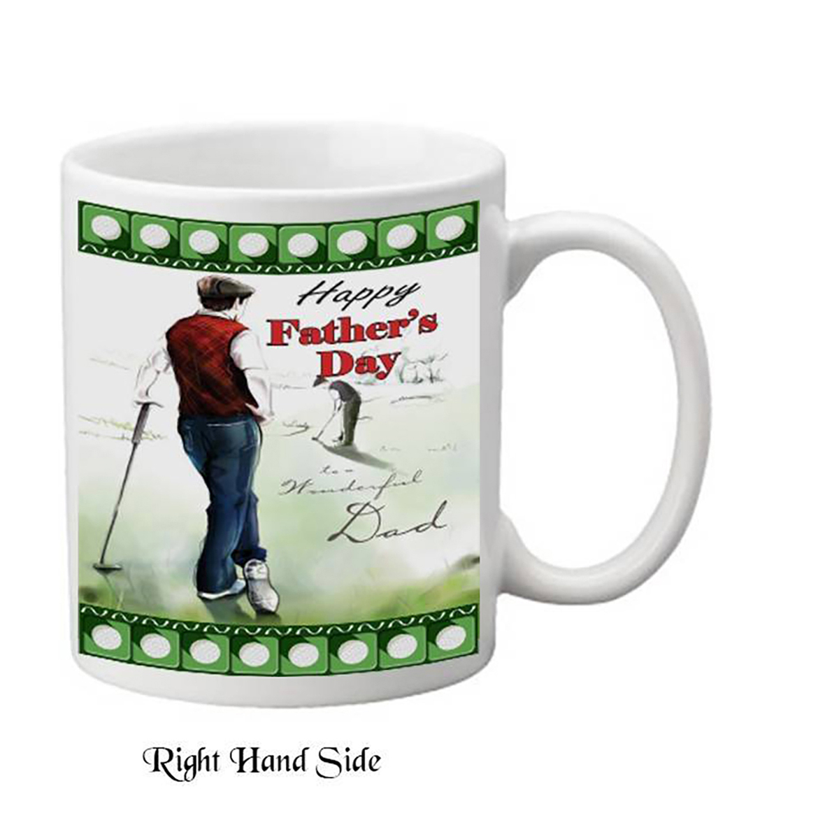 Customised Slate & Mug Gift - Golfing Dad Mug & Slate Gifts