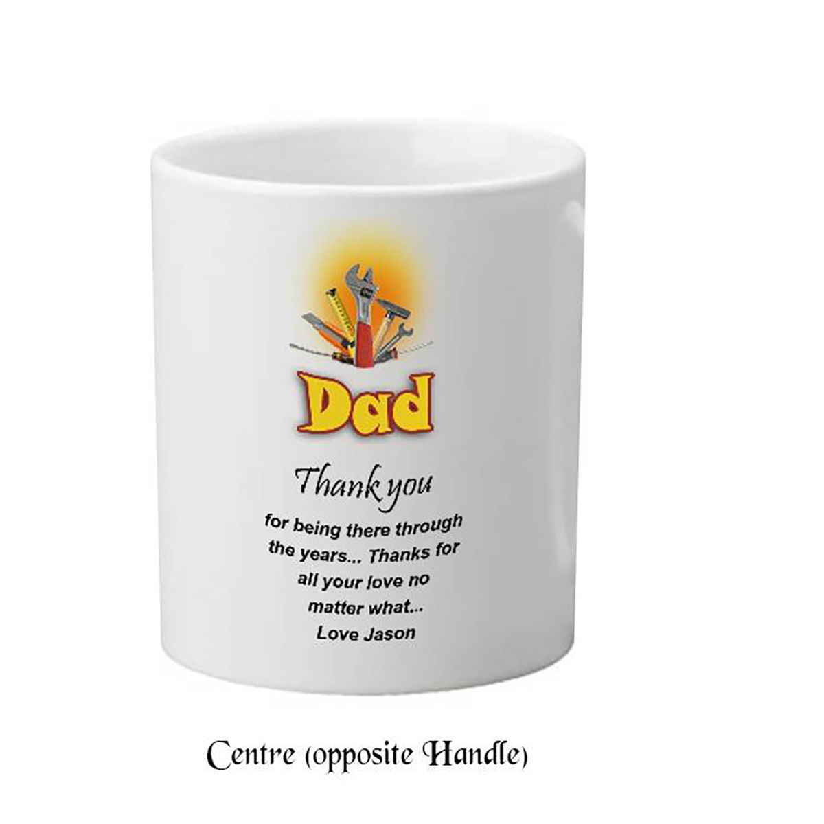 Customised Slate & Mug Gift - Dads Tools with Photo