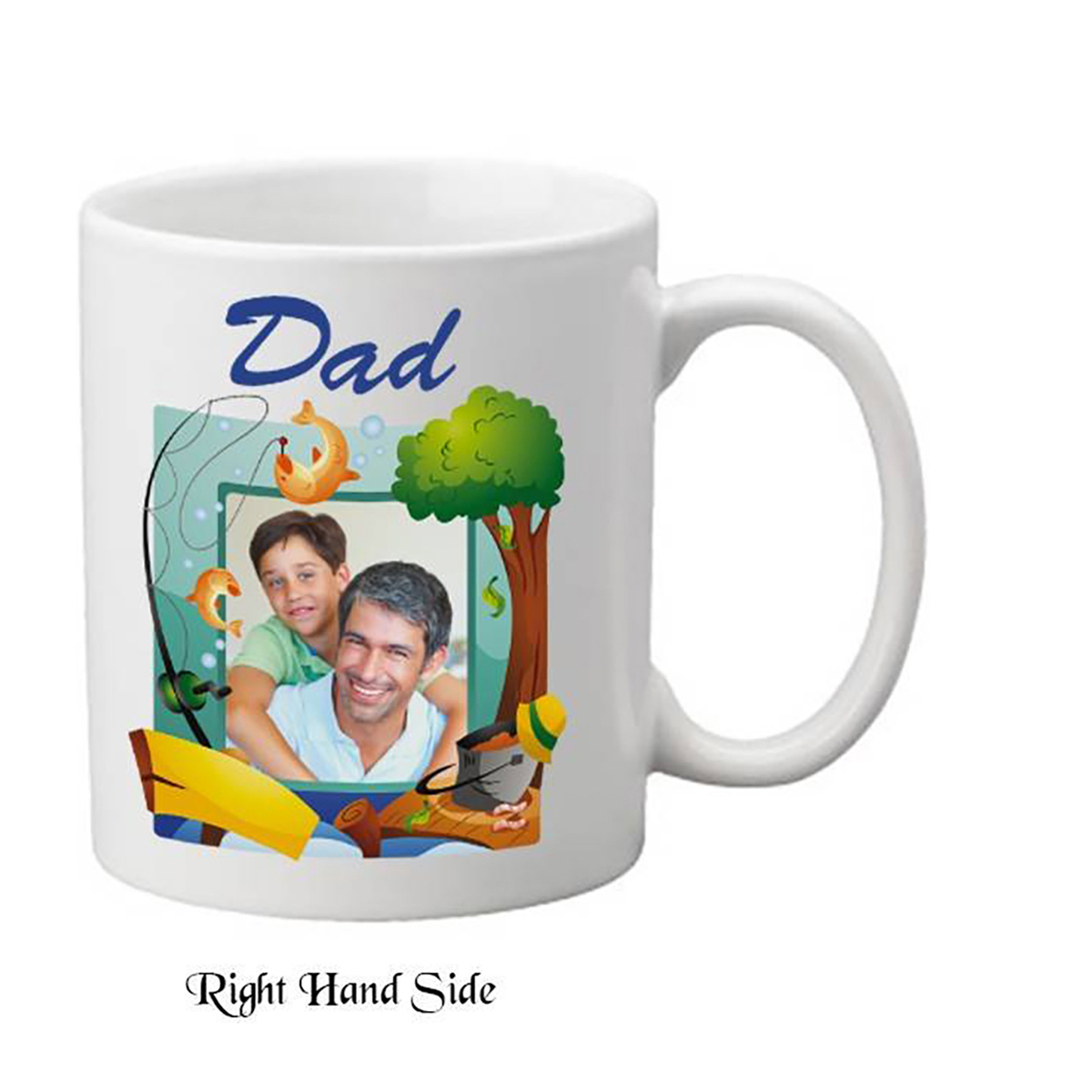 Customised Slate & Mug Gift - Fish Tree with Photo