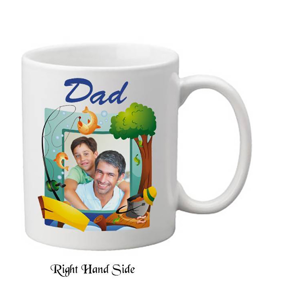 Customised Slate & Mug Gift - Fish Tree with Photo