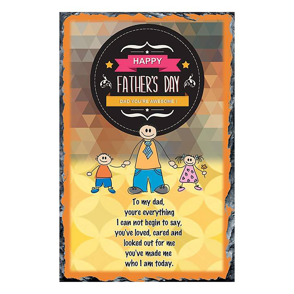 Customised Mug Gift - Awesome Dad Badge Mug & Slate Gifts