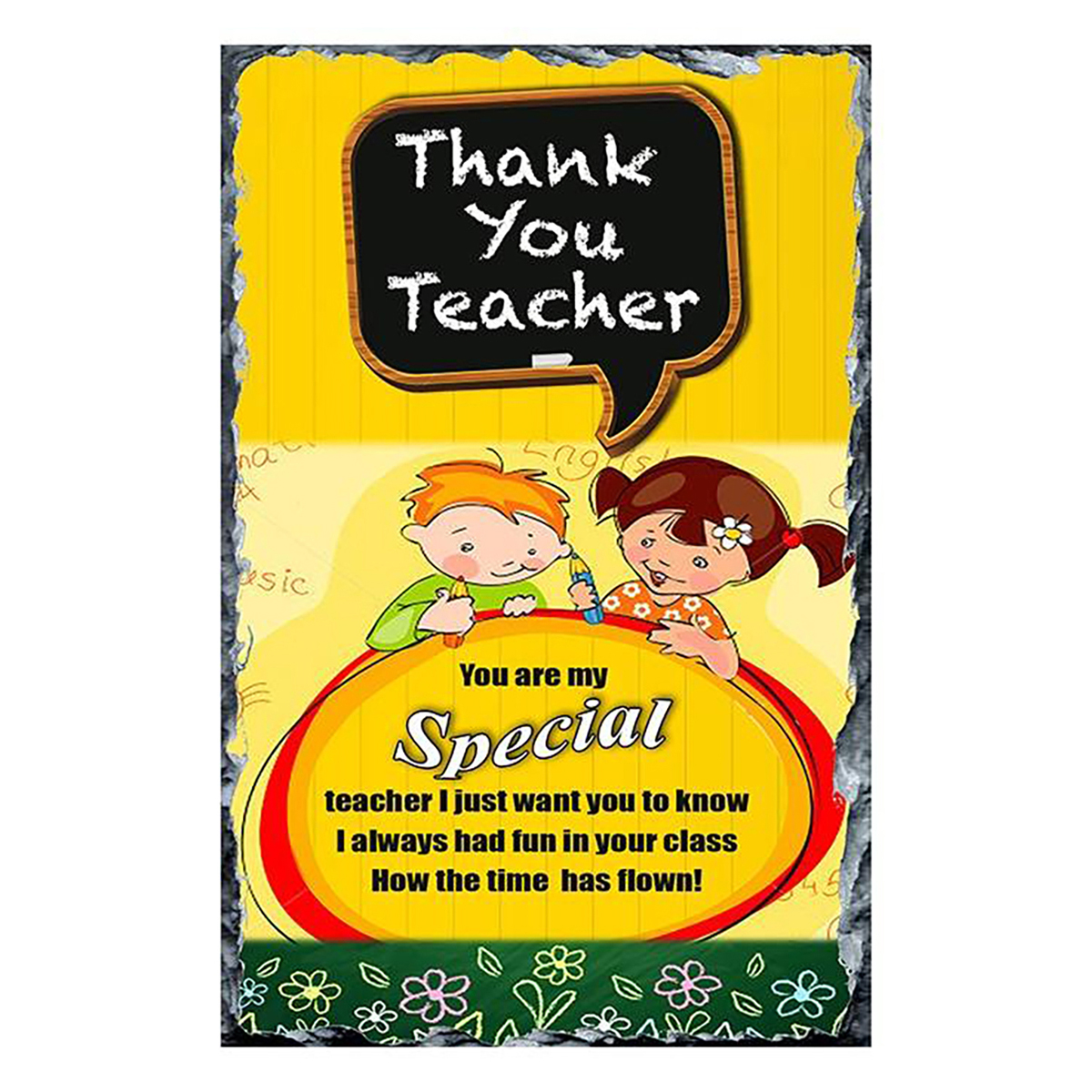 Customised Thank You Teacher Slate Gift - Special