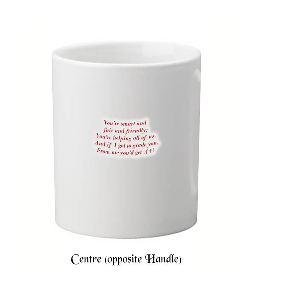 Customised Christmas Teacher Mug Gift - Pencil