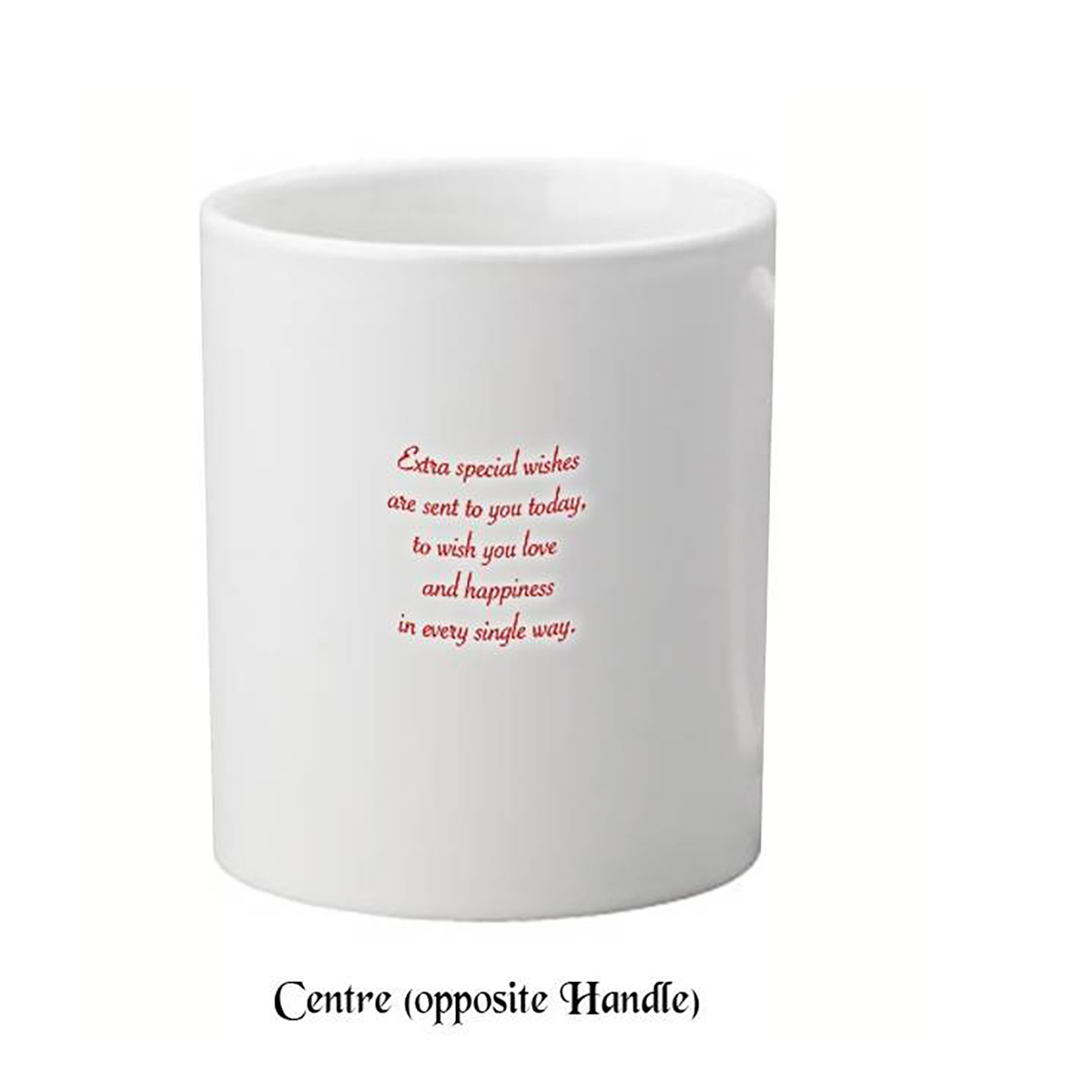 Customised Mothers Day Mug Gift - Teddy & Red Rose
