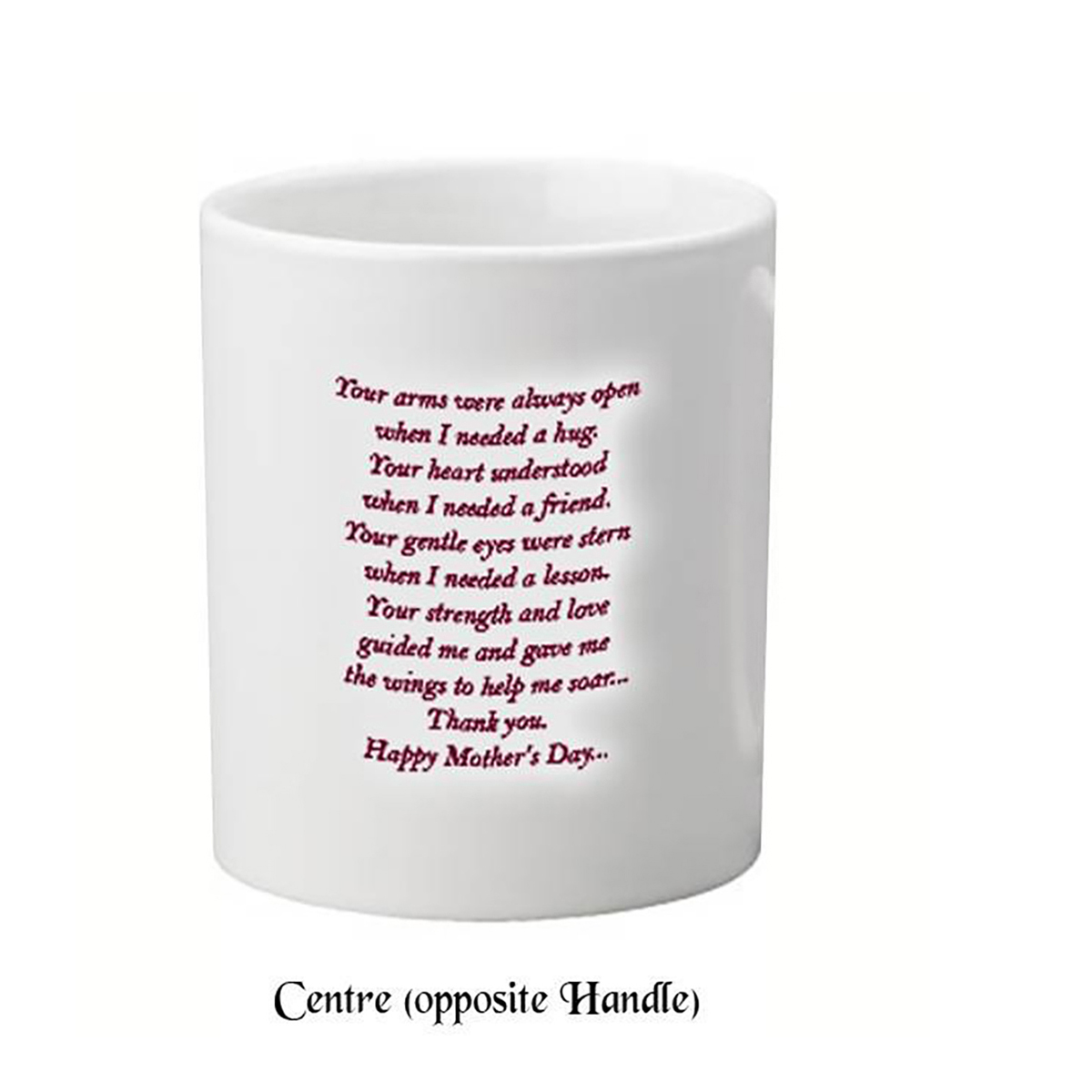 Customised Mothers Day Mug Gift - Pink Gerberas