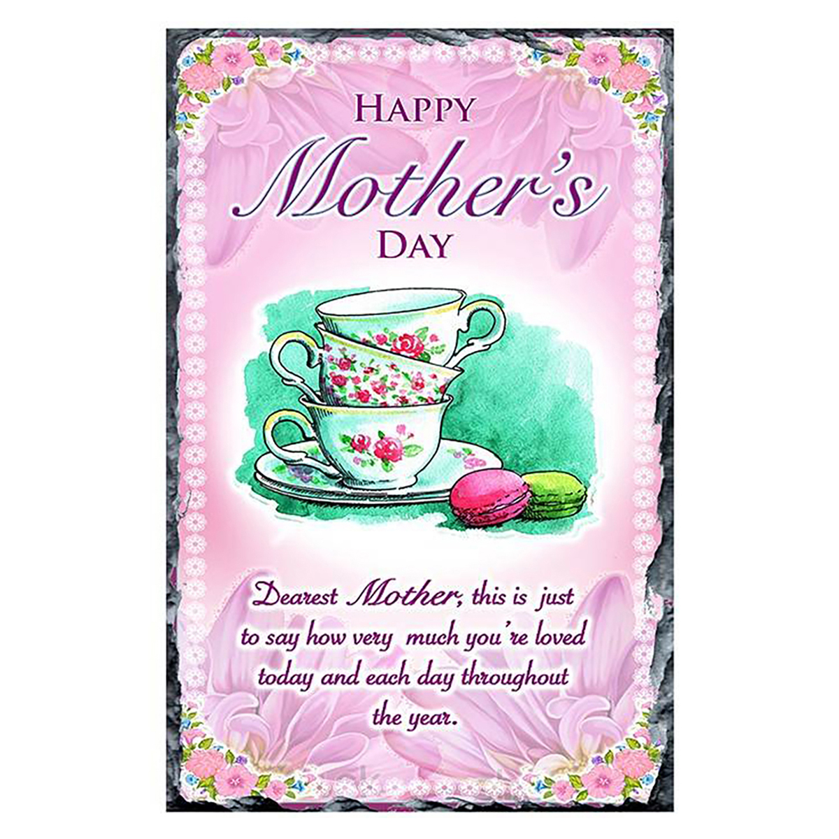 Personalsied Mothers Day Slate Gift - Time for Tea