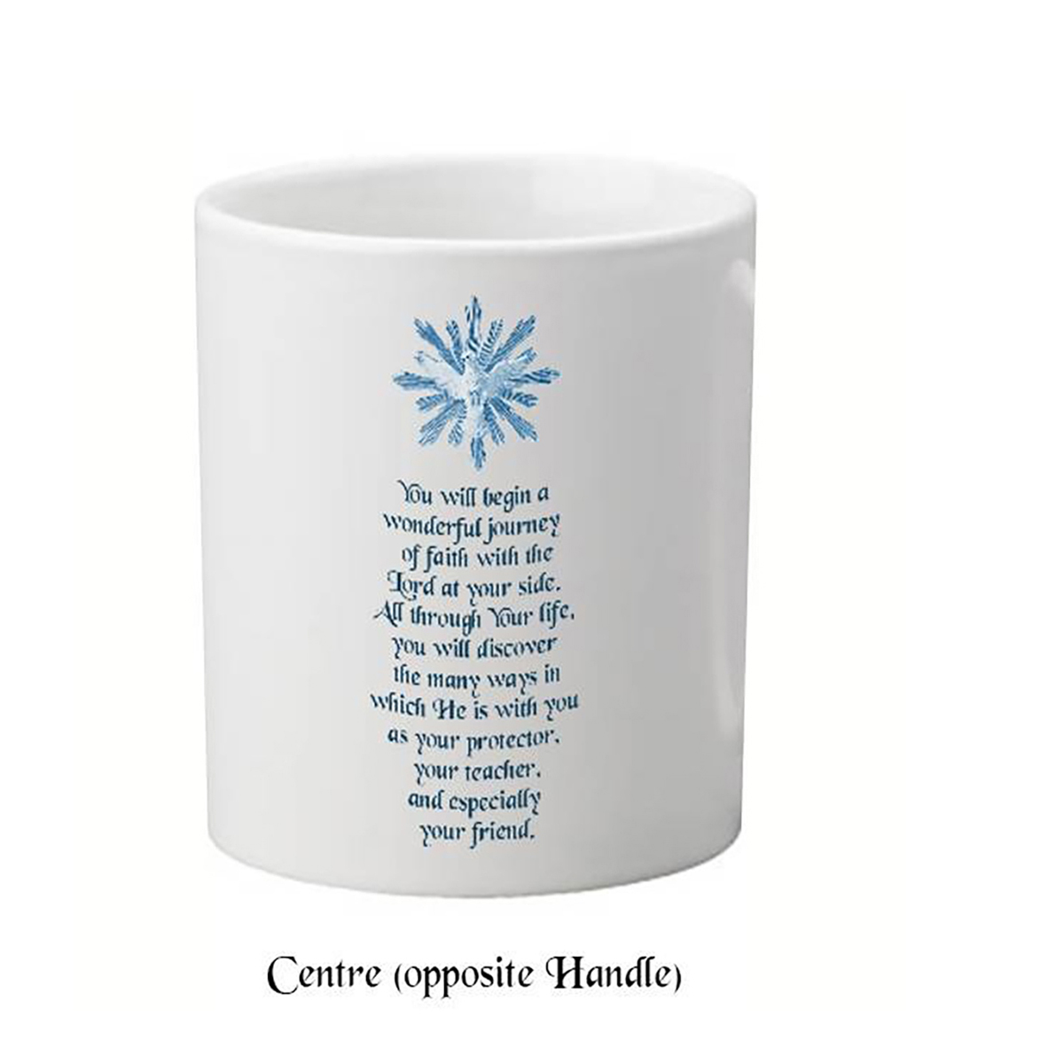 Customised Confirmation Mug Gift - Open Dove Blue