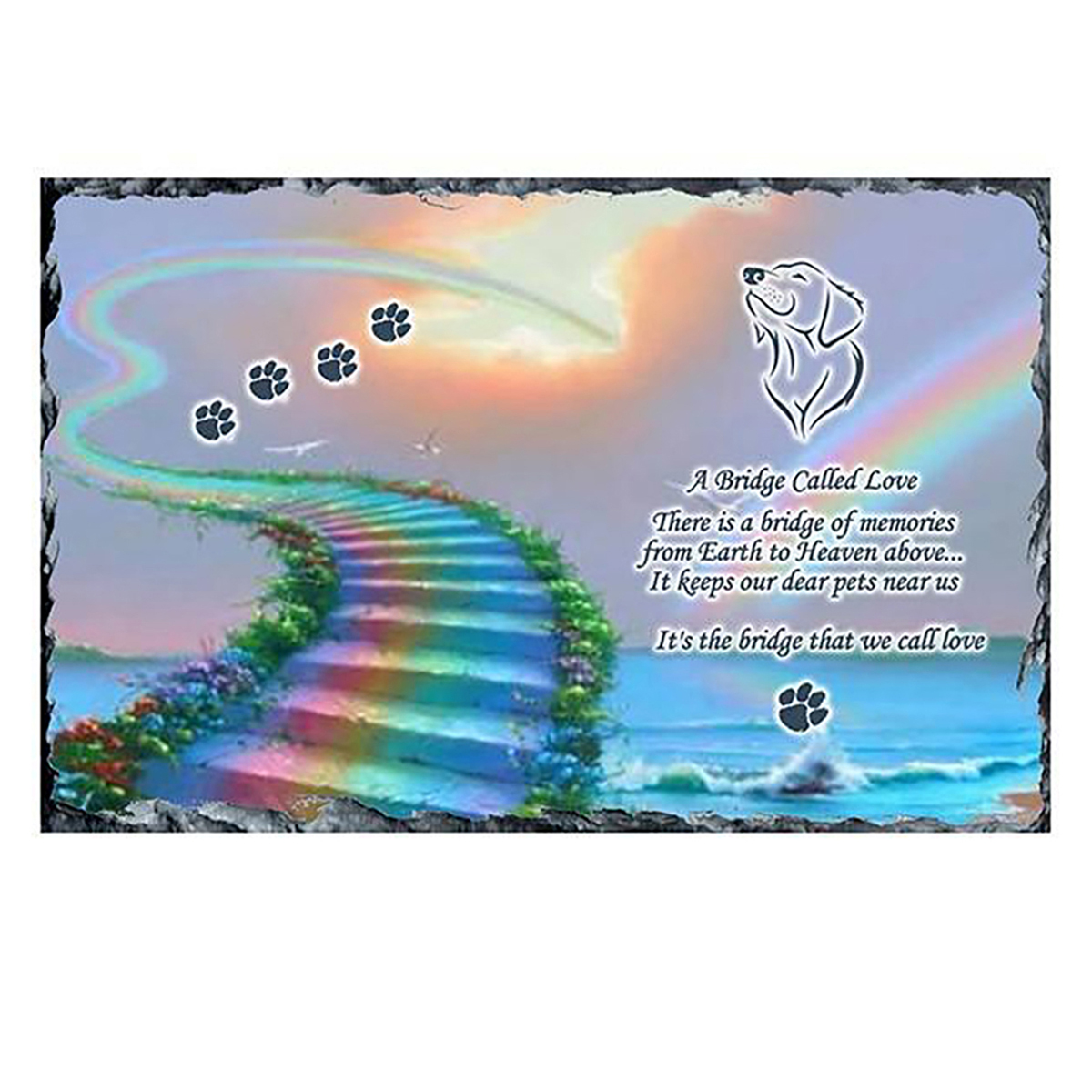Personalsied Remembrance Slate - Stairway & Paws DOG