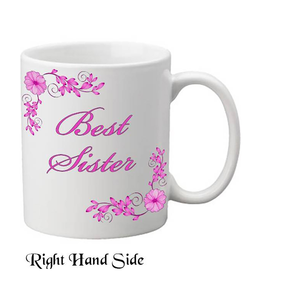 Customised Mug Gift - The Best Sister Floral