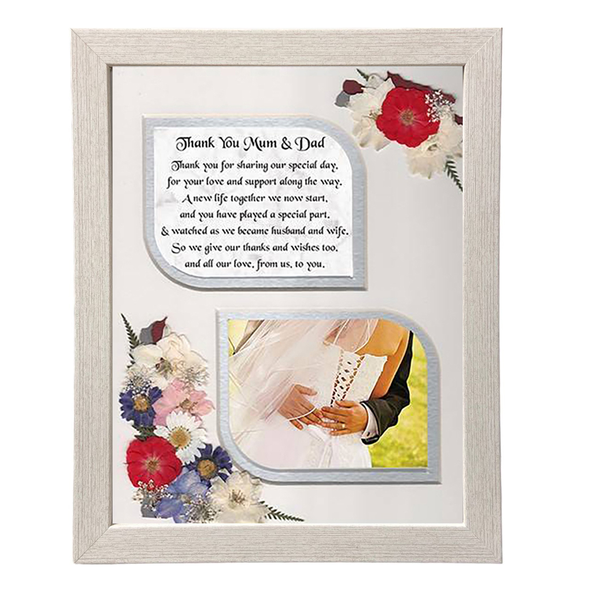 Customised Wedding Thank You Frame - Wedding Thank You Mum & Dad