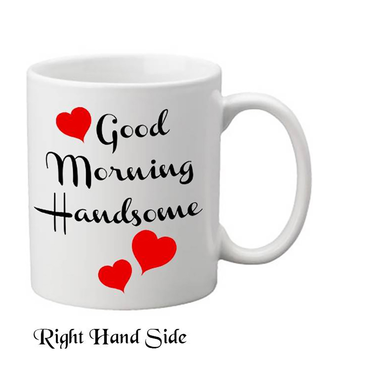 Customised Mug Gift - Good Morning Handsome & Good Morning Beautiful (set of two)