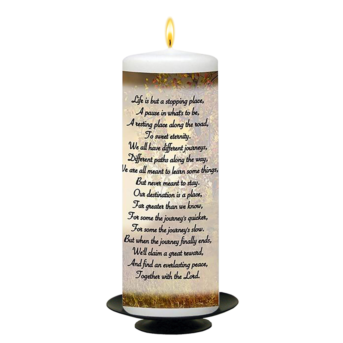 Customised Remembrance Candle - Resting Bench