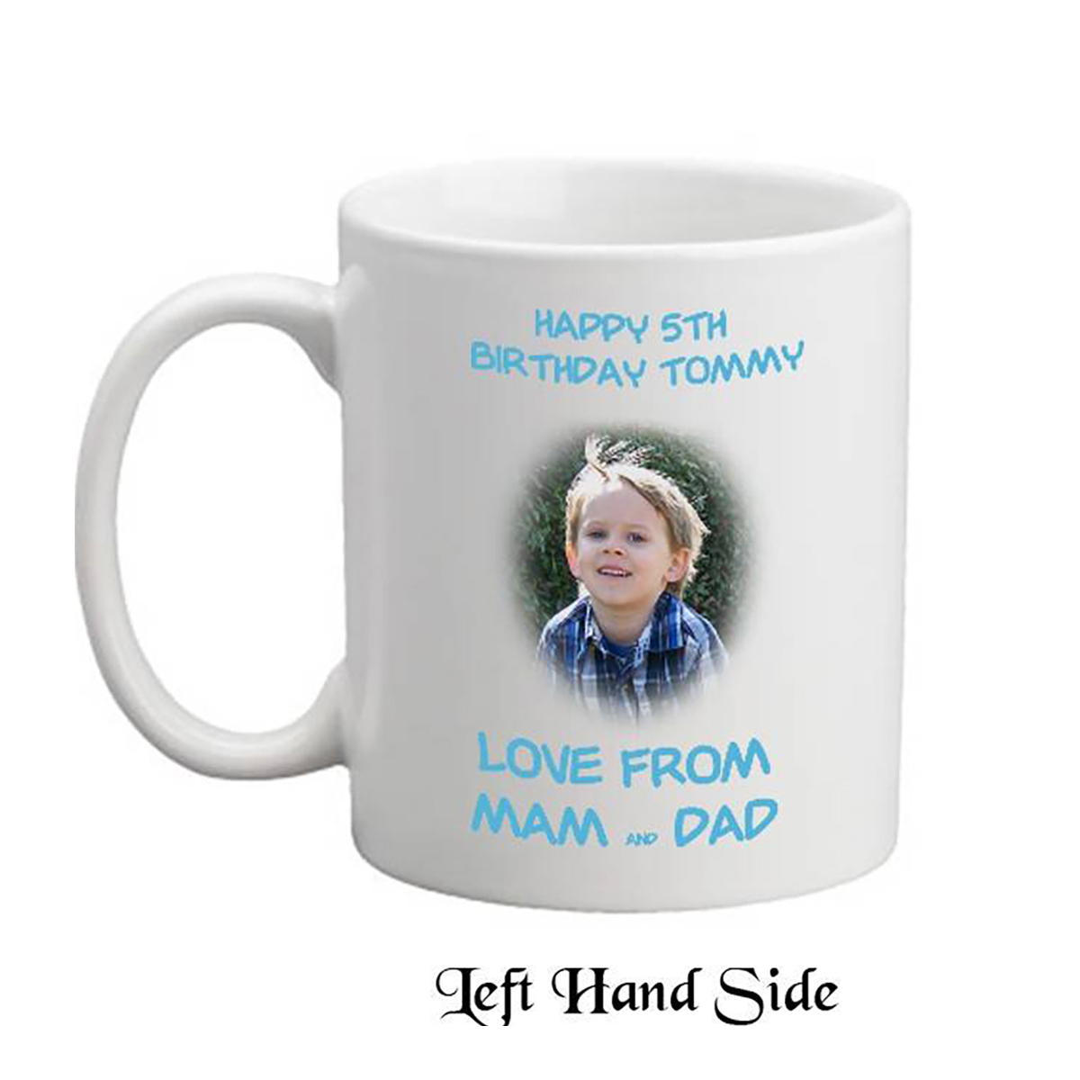 Customised Birthday Mug Gift - Age 5 - Birthday Party with Photo