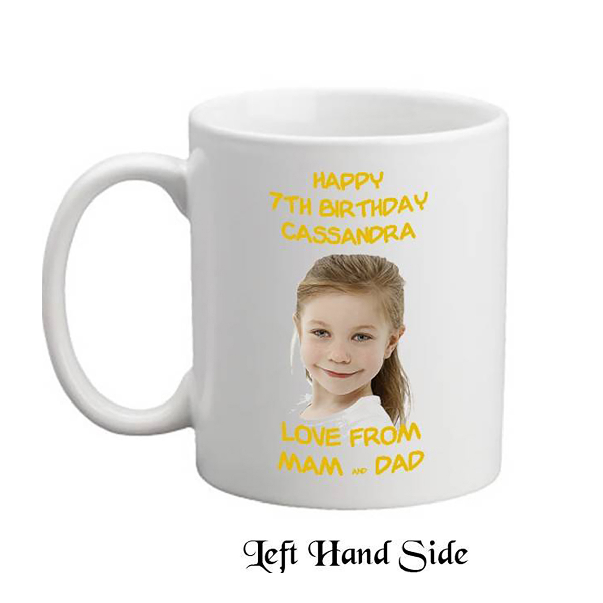 Customised Birthday Mug Gift - Age 7 - Birthday Party with Photo