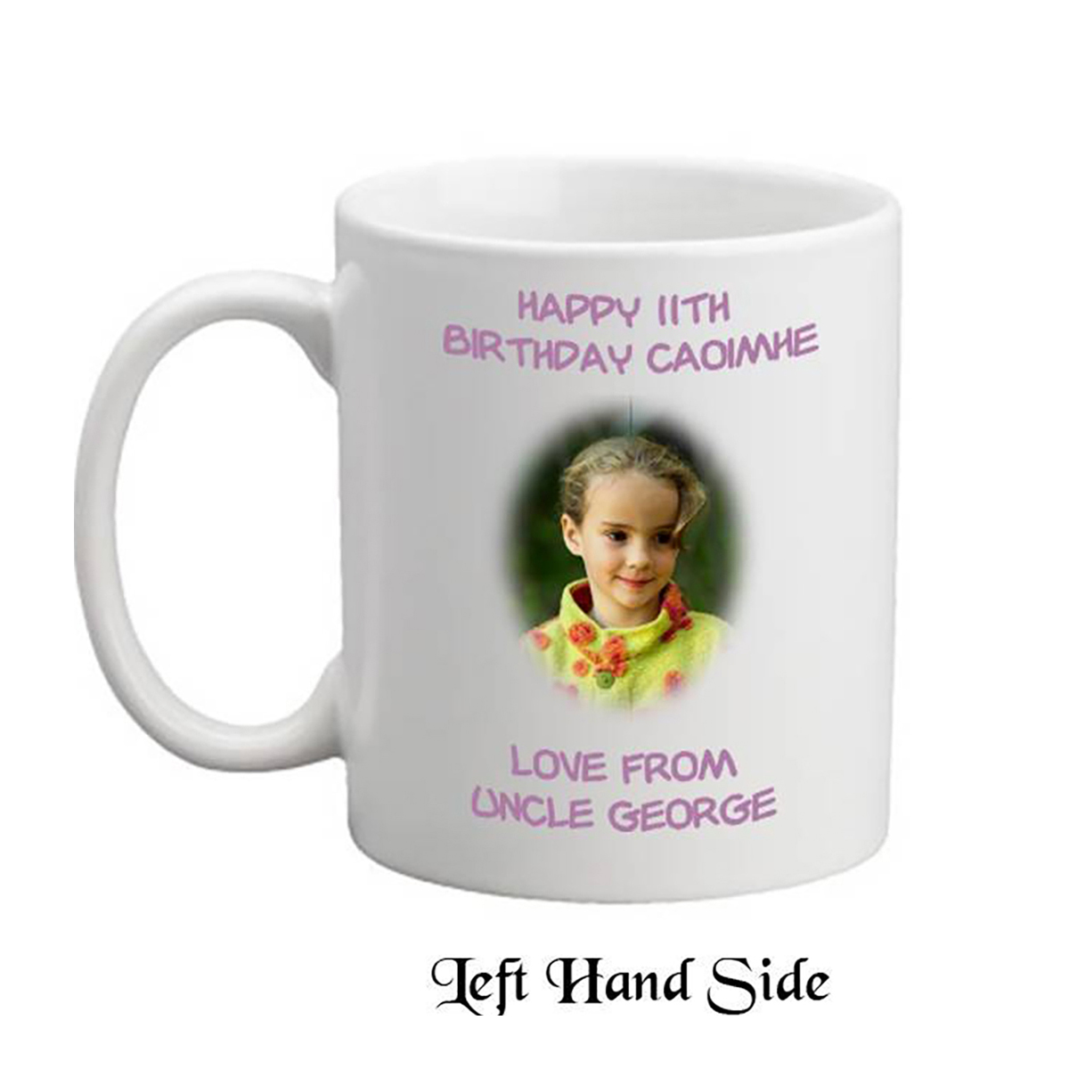 Customised Birthday Mug Gift - Age 11 - Birthday Party with Photo