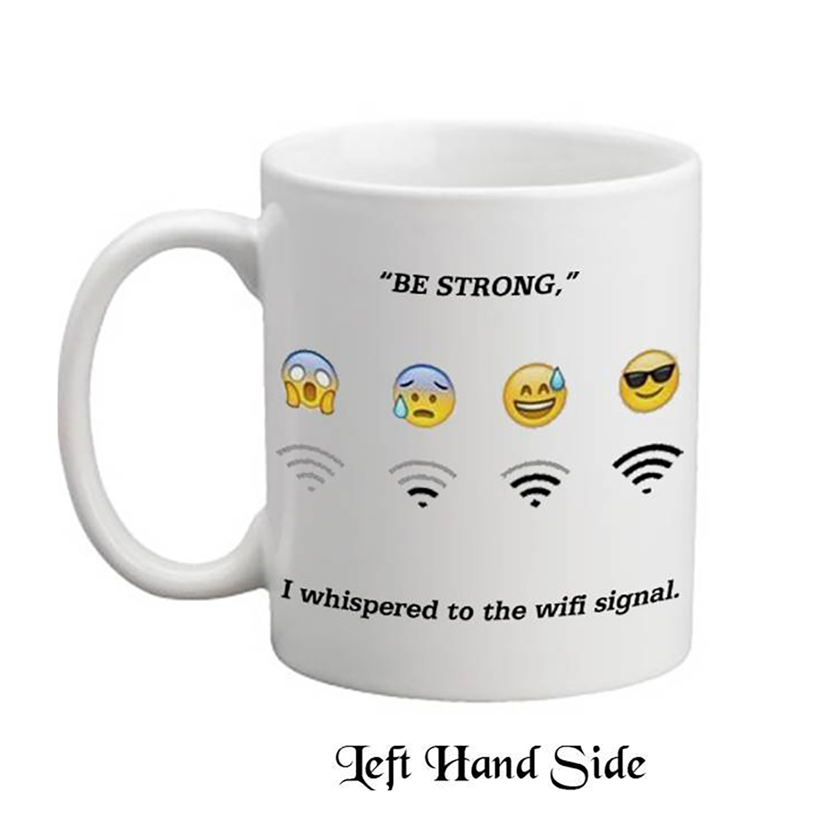 Customised Mug Gift - Need Wifi Emoji Mug