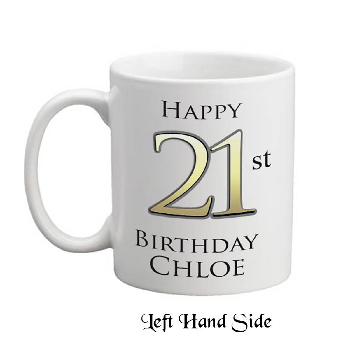 Customised Birthday Mug Gift - Happy 21st Birthday