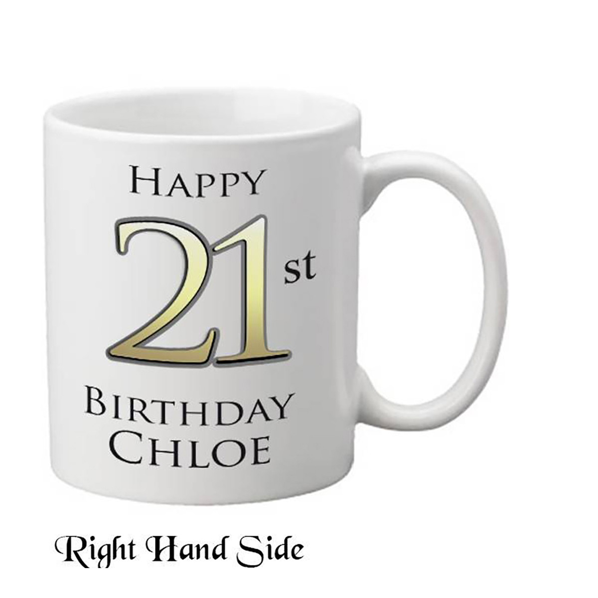 Customised Birthday Mug Gift - Happy 21st Birthday