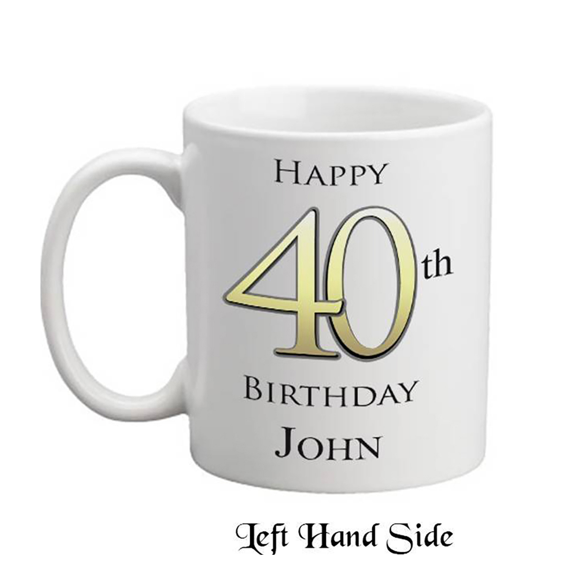 Customised Birthday Mug Gift - Happy 40th Birthday