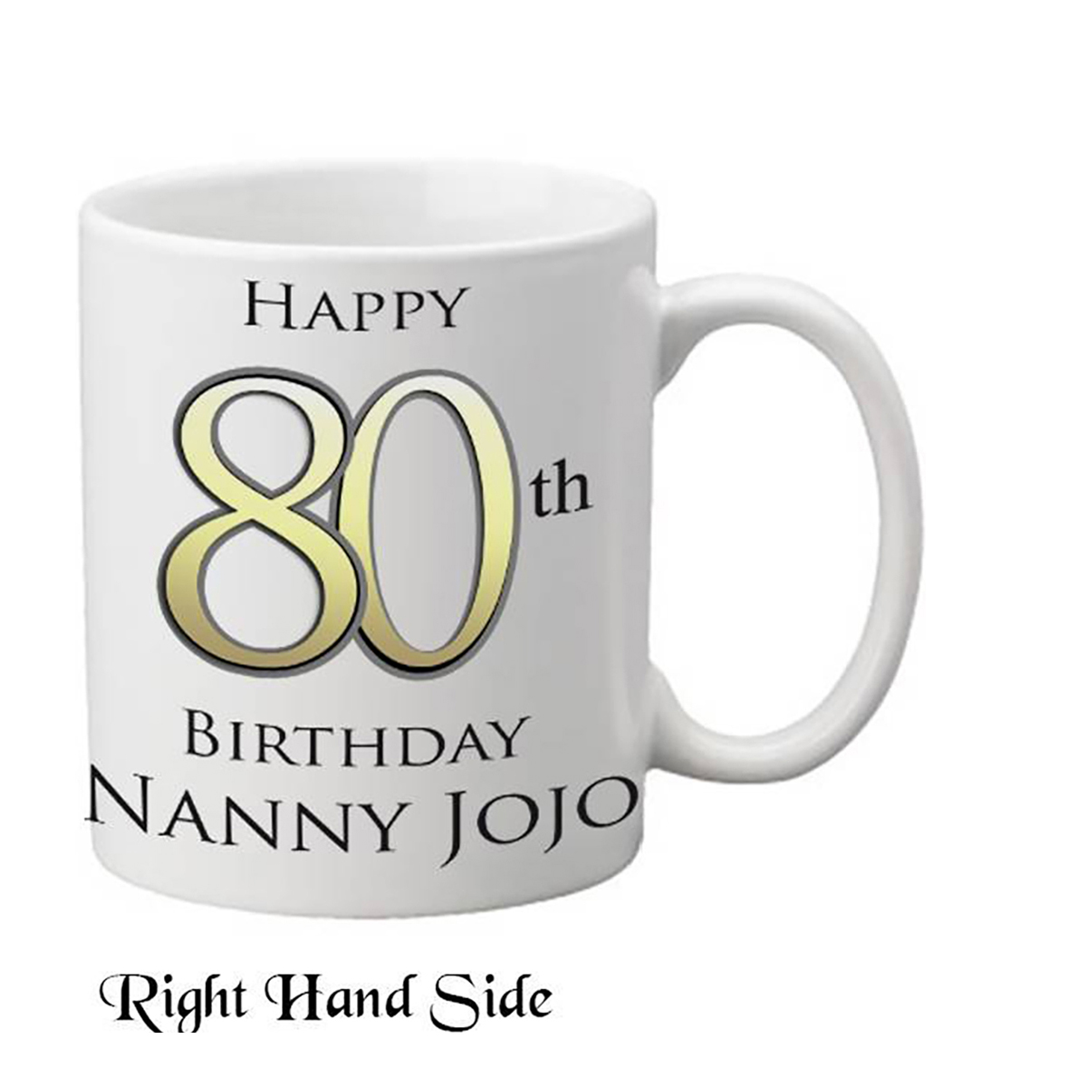 Customised Birthday Mug Gift - Happy 80th Birthday