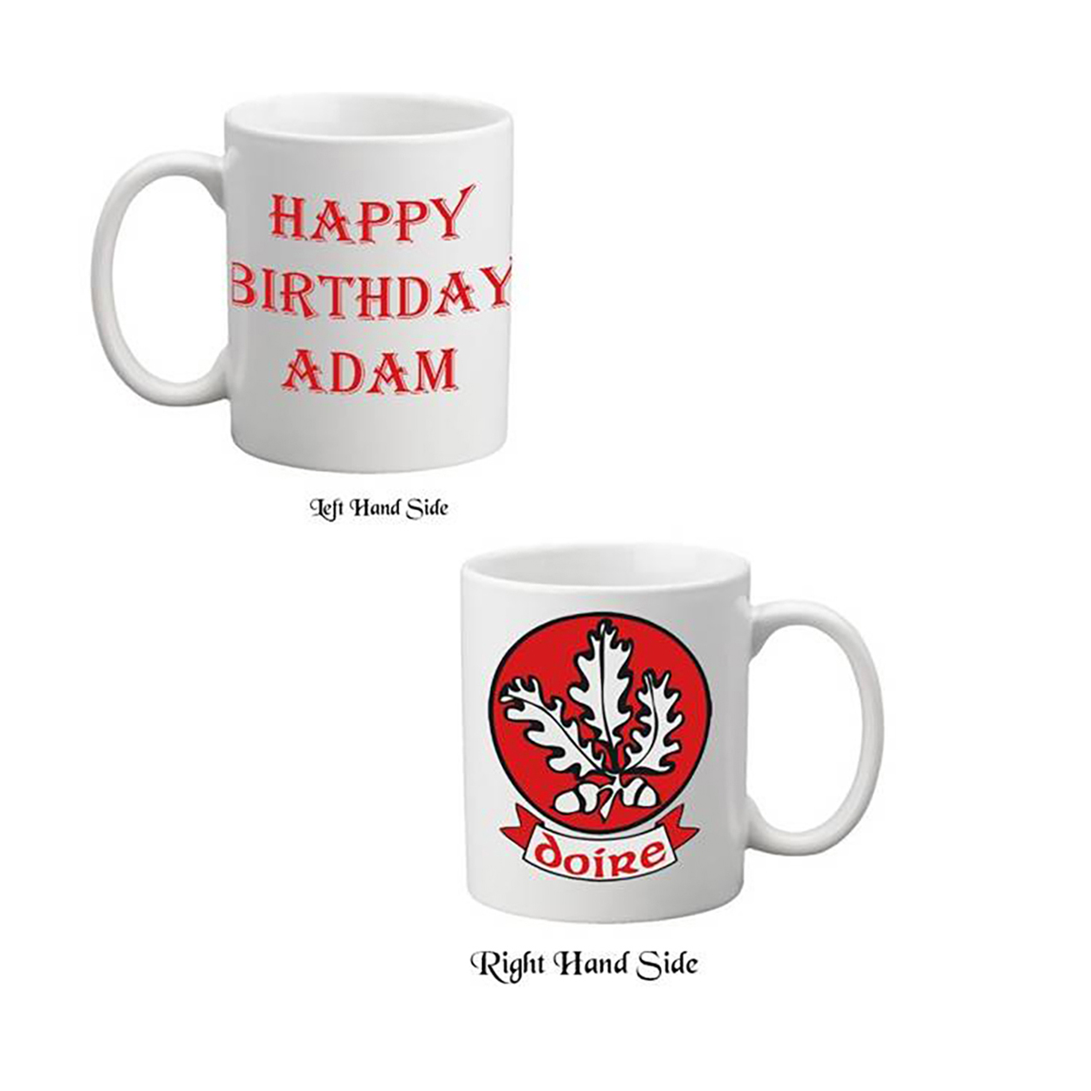 Customised Mug Gift - Derry (Happy Birthday)