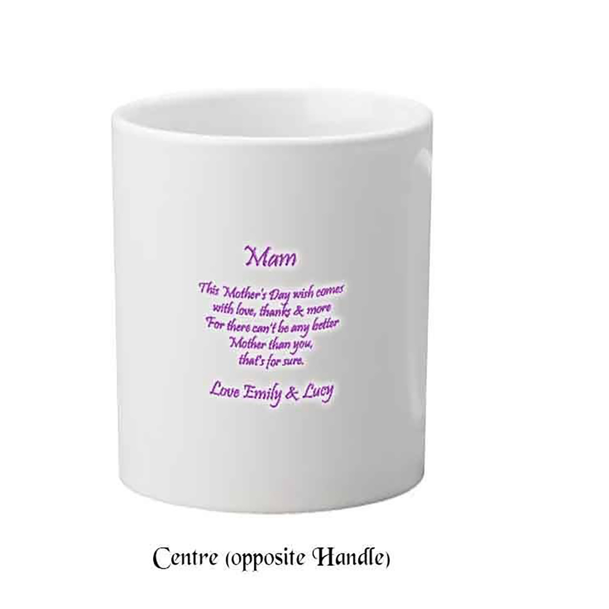 Customised Mothers Day Mug Gift - Purple Butterfly