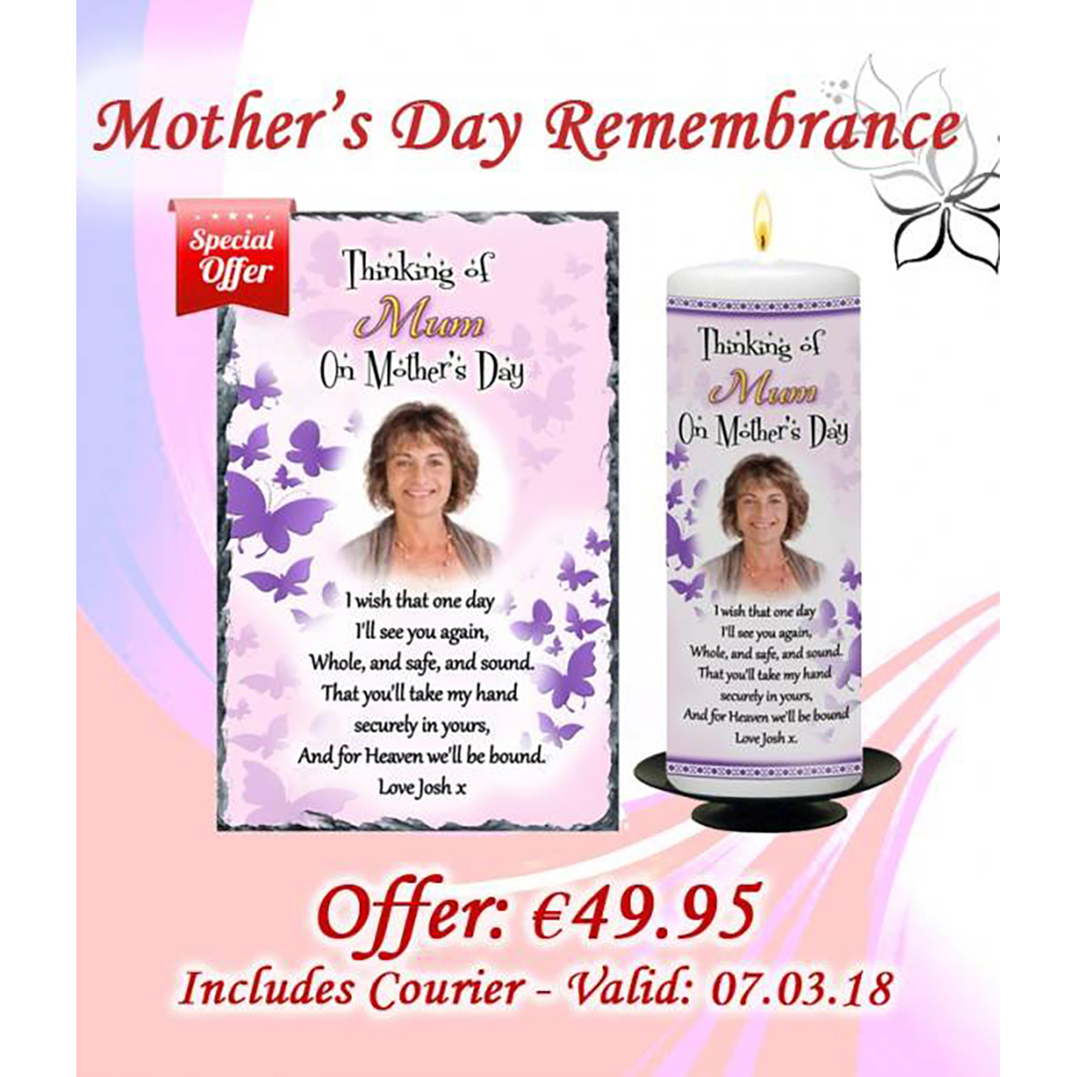 Butterfly Heaven Photo - Mothers Day Remembrance Special Offer