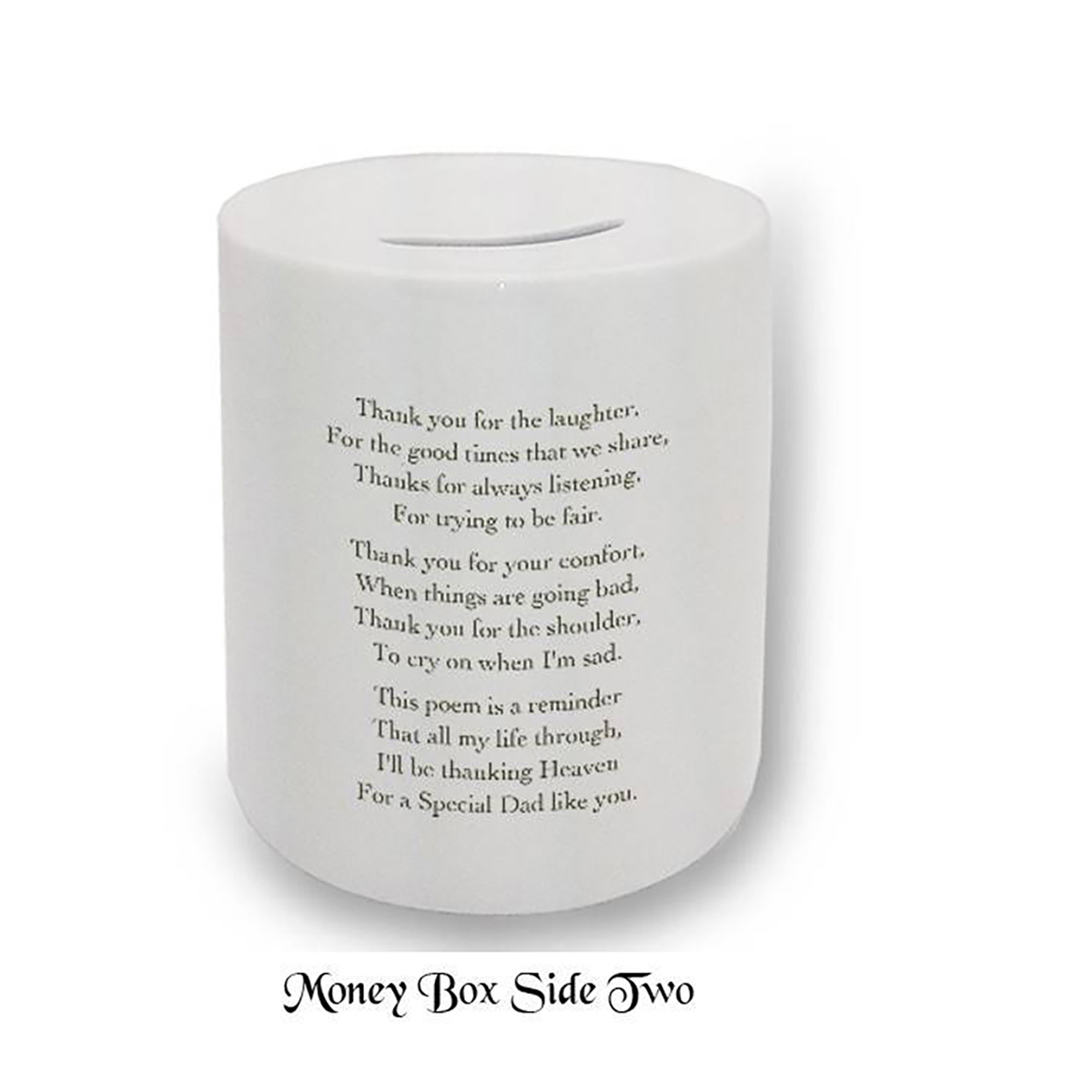 Fathers Day Customised Money Box Gift - A Parchment with Photo