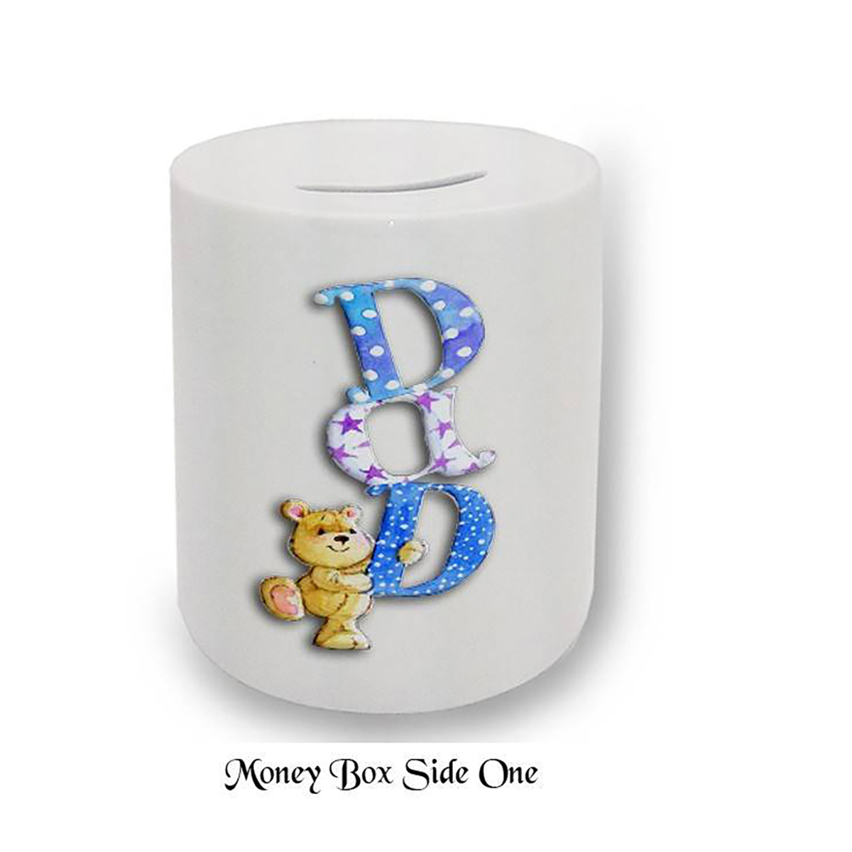 Fathers Day Customised Money Box Gift - Cute Teddy