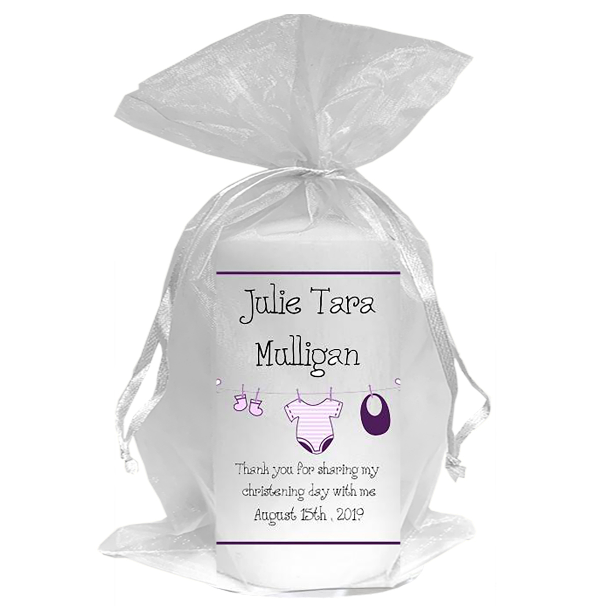 Thank you Christening Favour - All The Little Things Pink