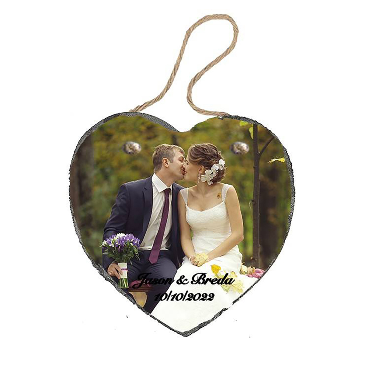 Customised Photo - Hanging Rope Slate