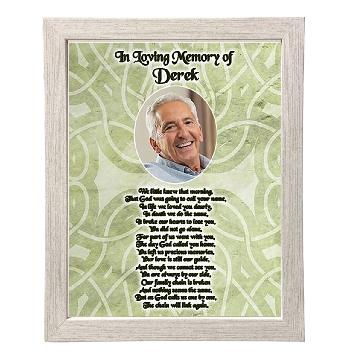 Wedding Remembrance Frame - Celtic Background & Photo