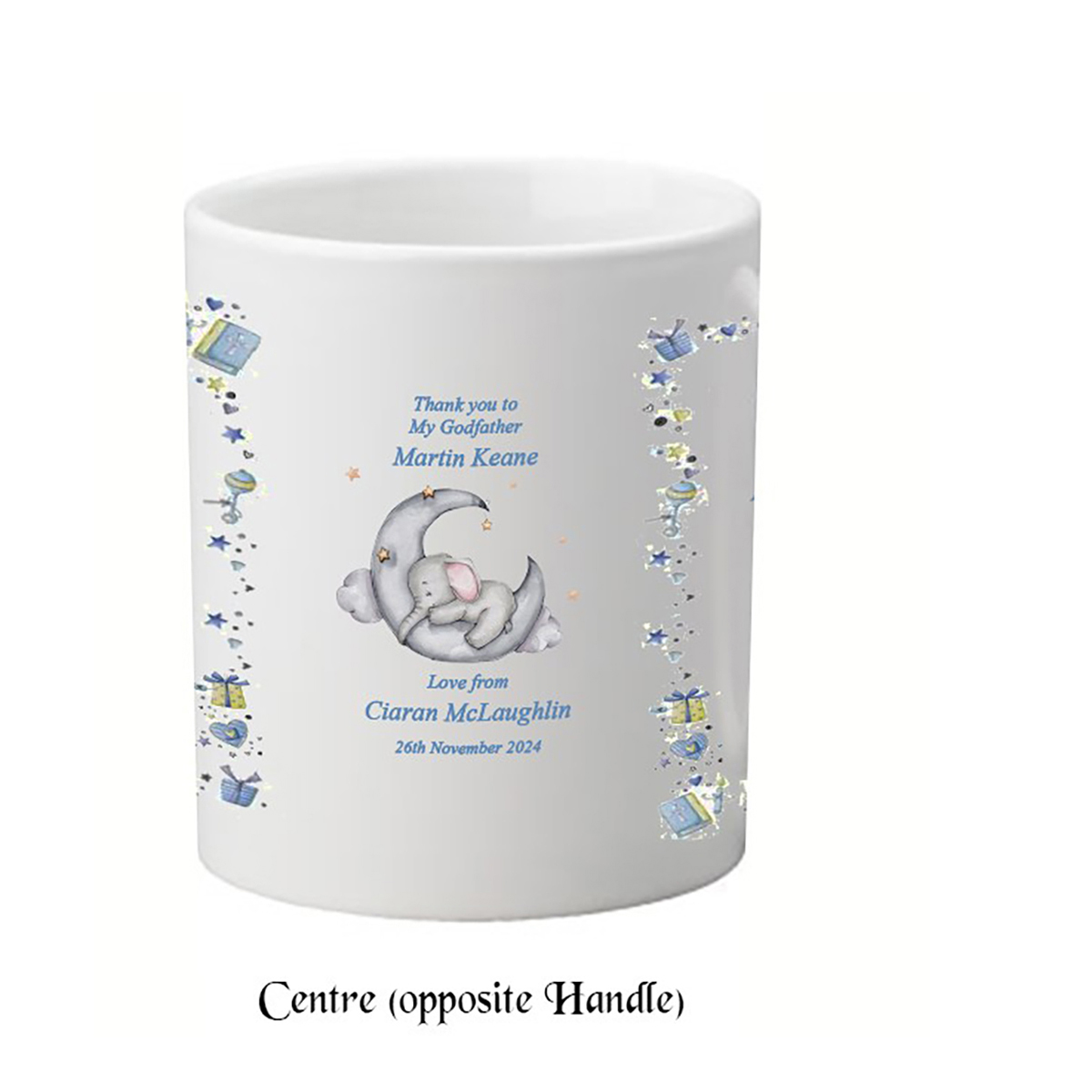 Customised Godfather Mug Gift - Ellie Elephant