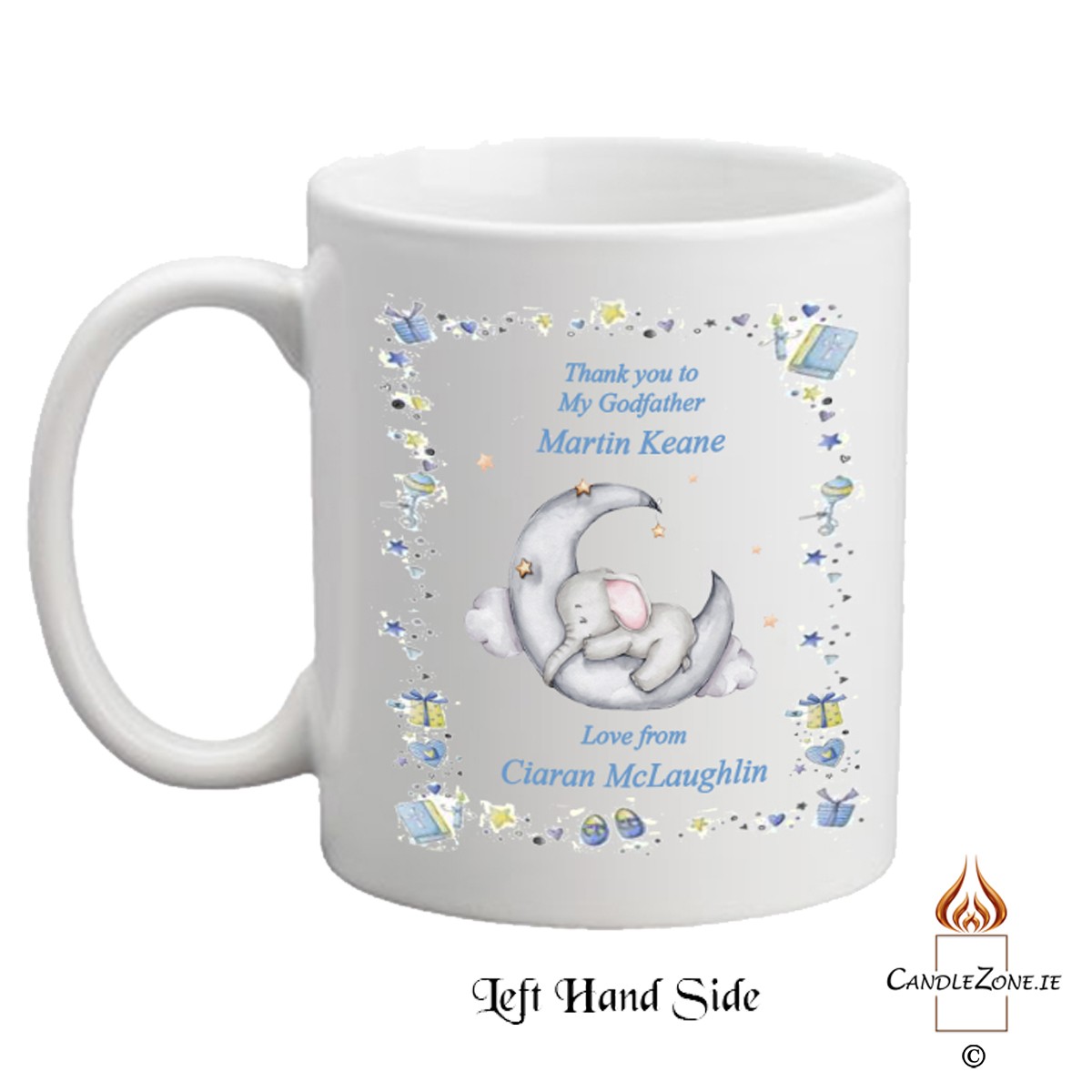 Customised Godfather Mug Gift - Ellie Elephant