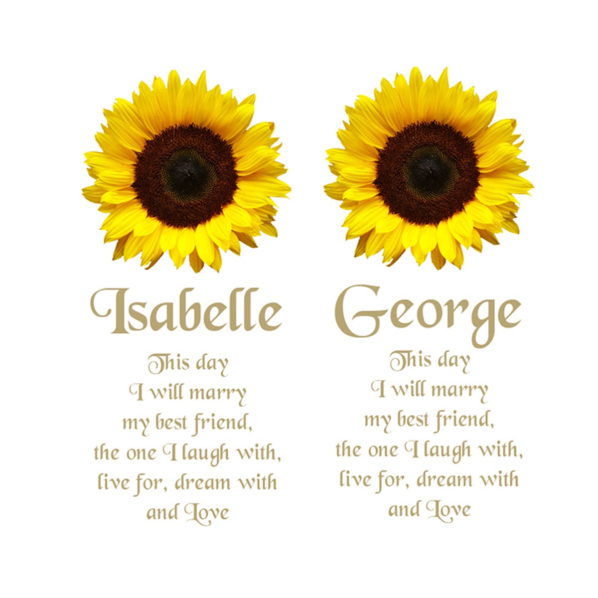 Customised Wedding Candles - Blossom Flowers & Silver Rings