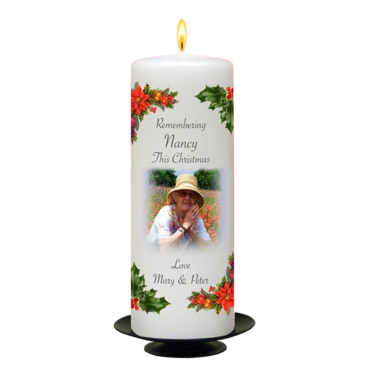 Customised Christmas - Holly with Photo