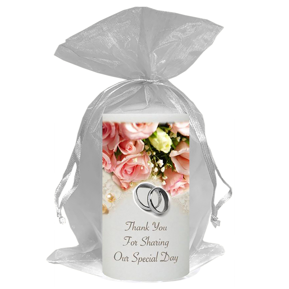 Customised Thank you Wedding Favour - Pearl