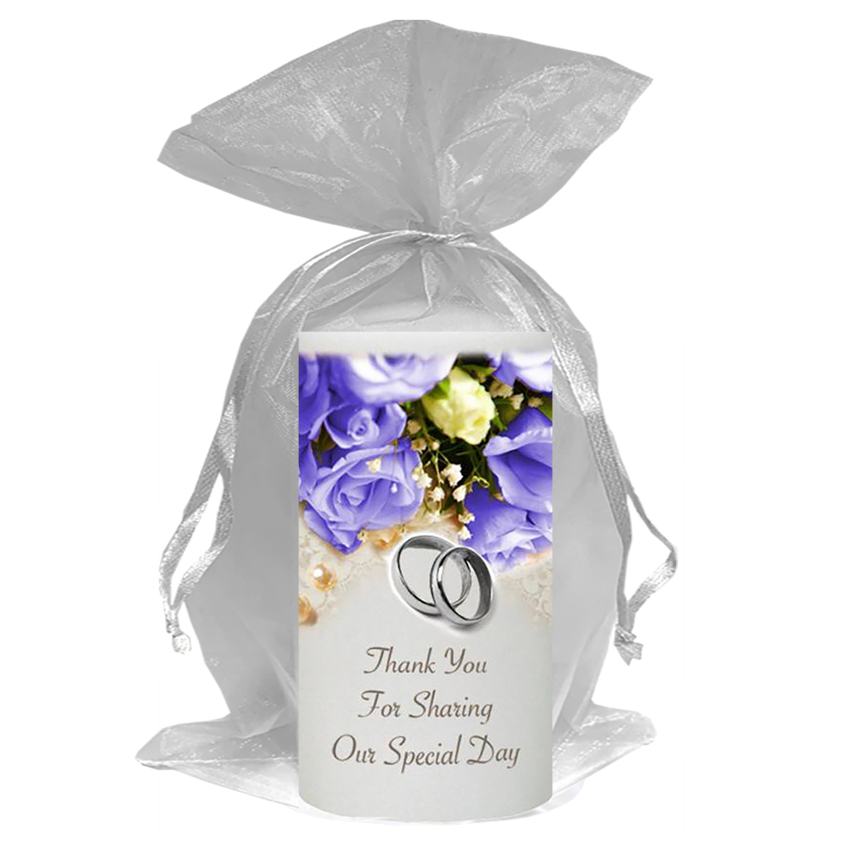 Customised Thank you Wedding Favour - Pearl